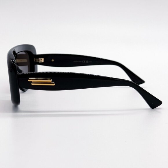 NEW BOTTEGA VENETA SUNGLASSES BLACK UNISEX EYEWEAR BOTTEGA VENETA BV1281S 001 main image 8